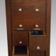 Wooden craft furniture, chest and drawer, vintage