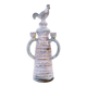 Three-light chandelier in glazed ceramic in the style of Jacques Pouchain.
