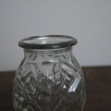 Vase à jacinthe en verre moulé