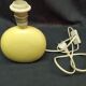 Beige porcelain round bedside lamp