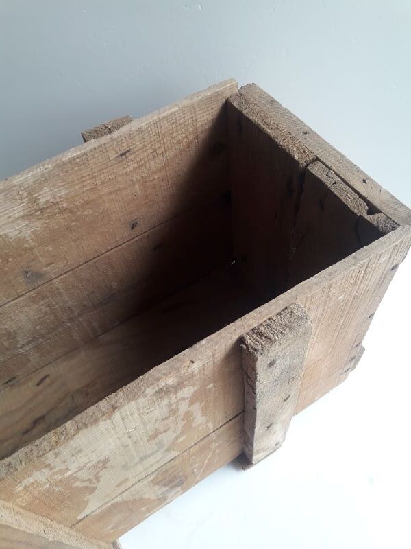 Transport case L58xD30,5xH34cm wood storage