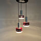 1960's Italian Cascade Metal & Glass Pendant