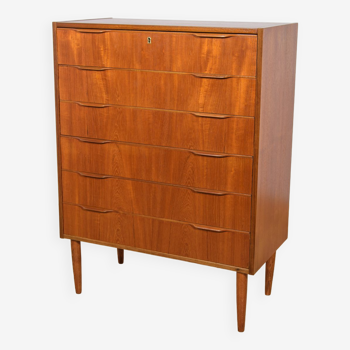 Commode danoise en teck du milieu du siècle, années 1960