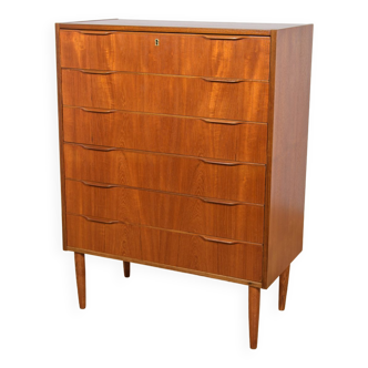 Mid-century danish teak dresser, 1960s