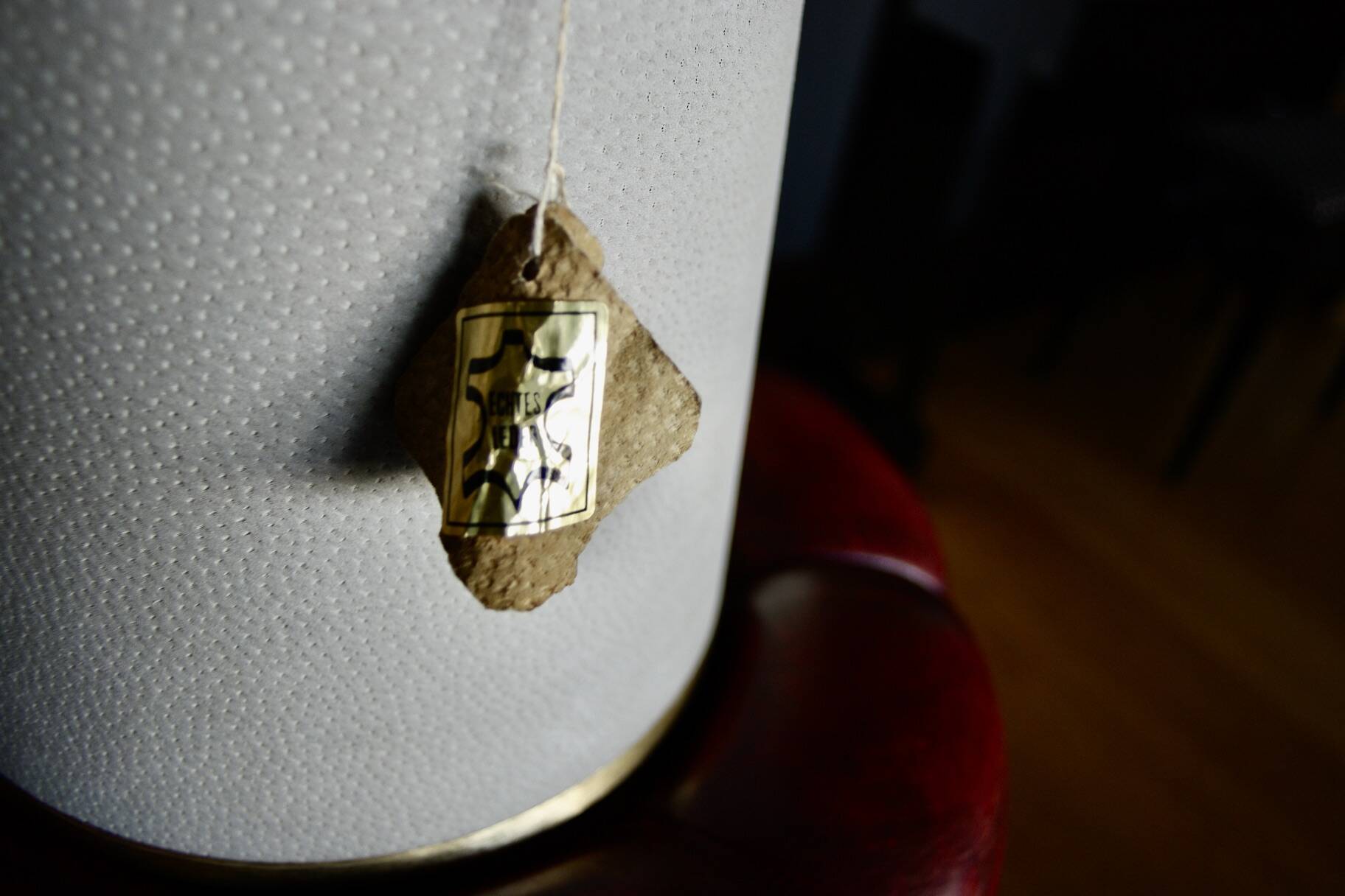 Patinated bronze and leather lamp art deco denmark 1930