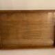 Old wooden and glass tray