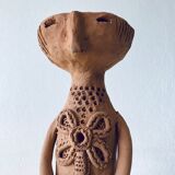 Terracotta personified vase