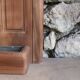 Art Deco walnut coat rack