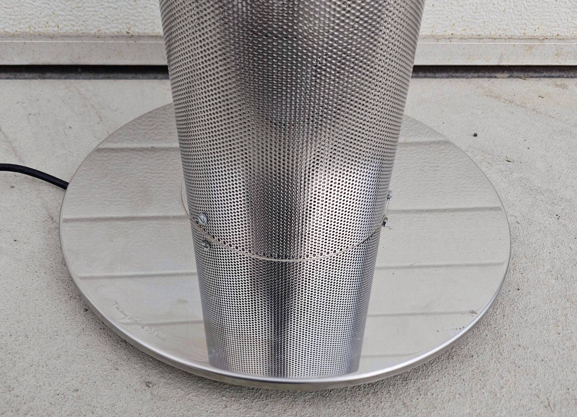 Postmodern tubular floor lamp "Tall Spiral No.5" by Thierry Vide 1999