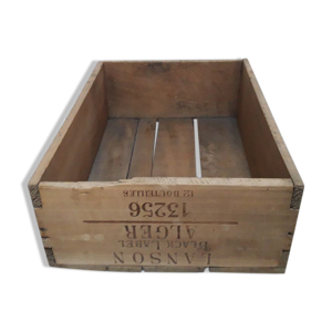Caisse bois champagne Lanson