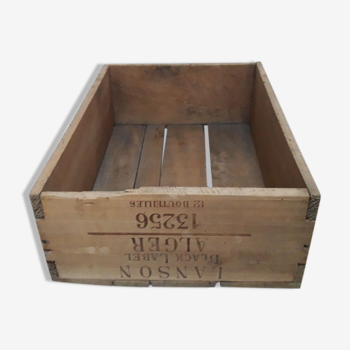 Lanson champagne wood box