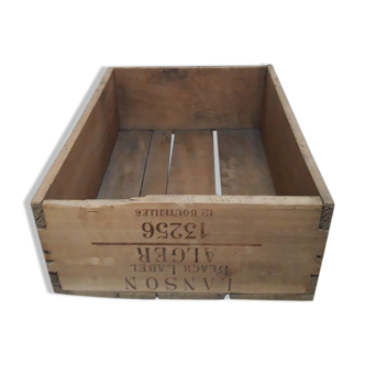 Lanson champagne wood box