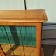 Small high sideboard - sideboard - wood - glass - vintage