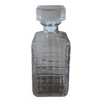 Rectangular patterned whisky decanter