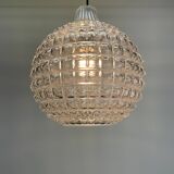 Crystal glass pendant lamp by Peill & Putzler 1960