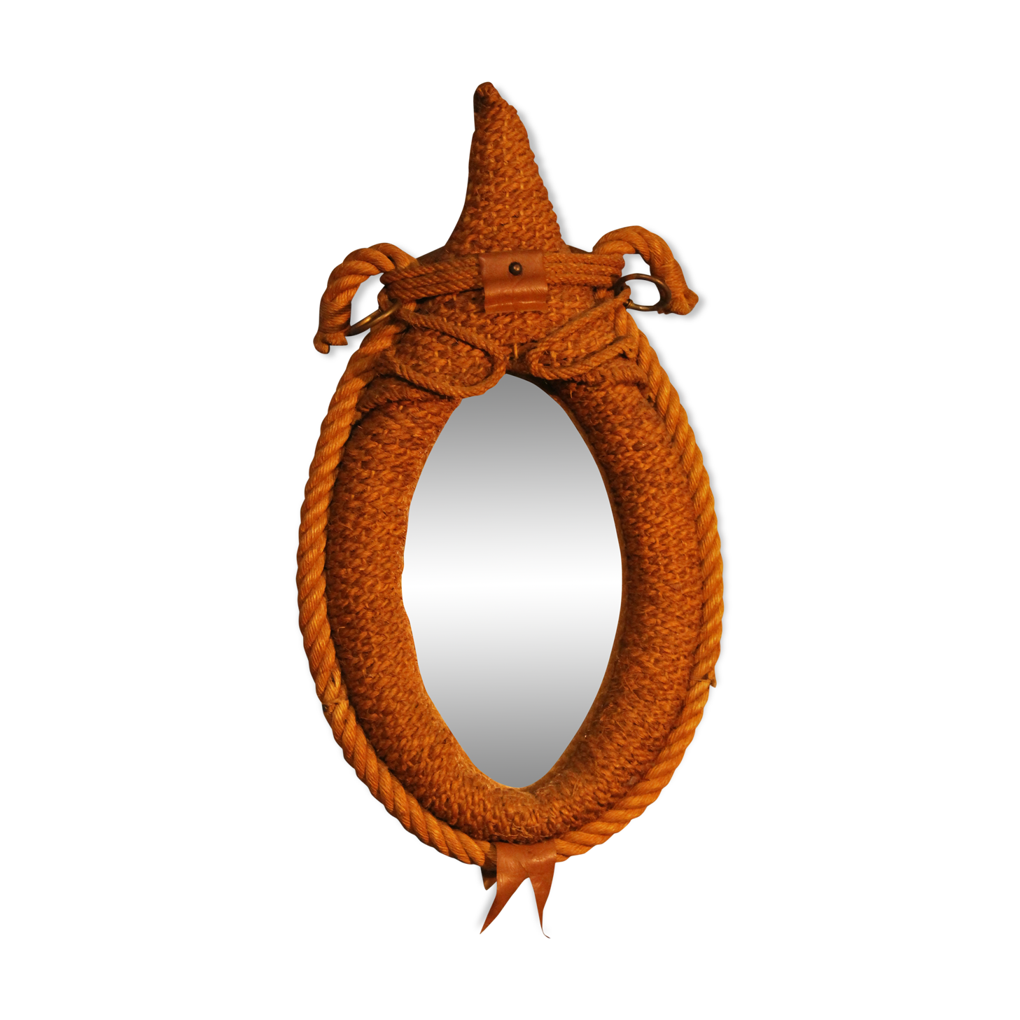 Mirror rope "Licol" 1950s 65x37cm