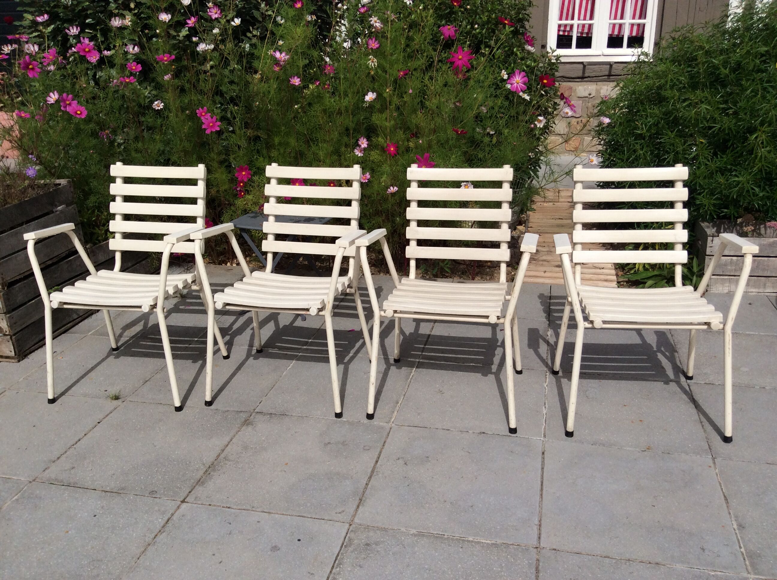 4 fauteuils de jardin