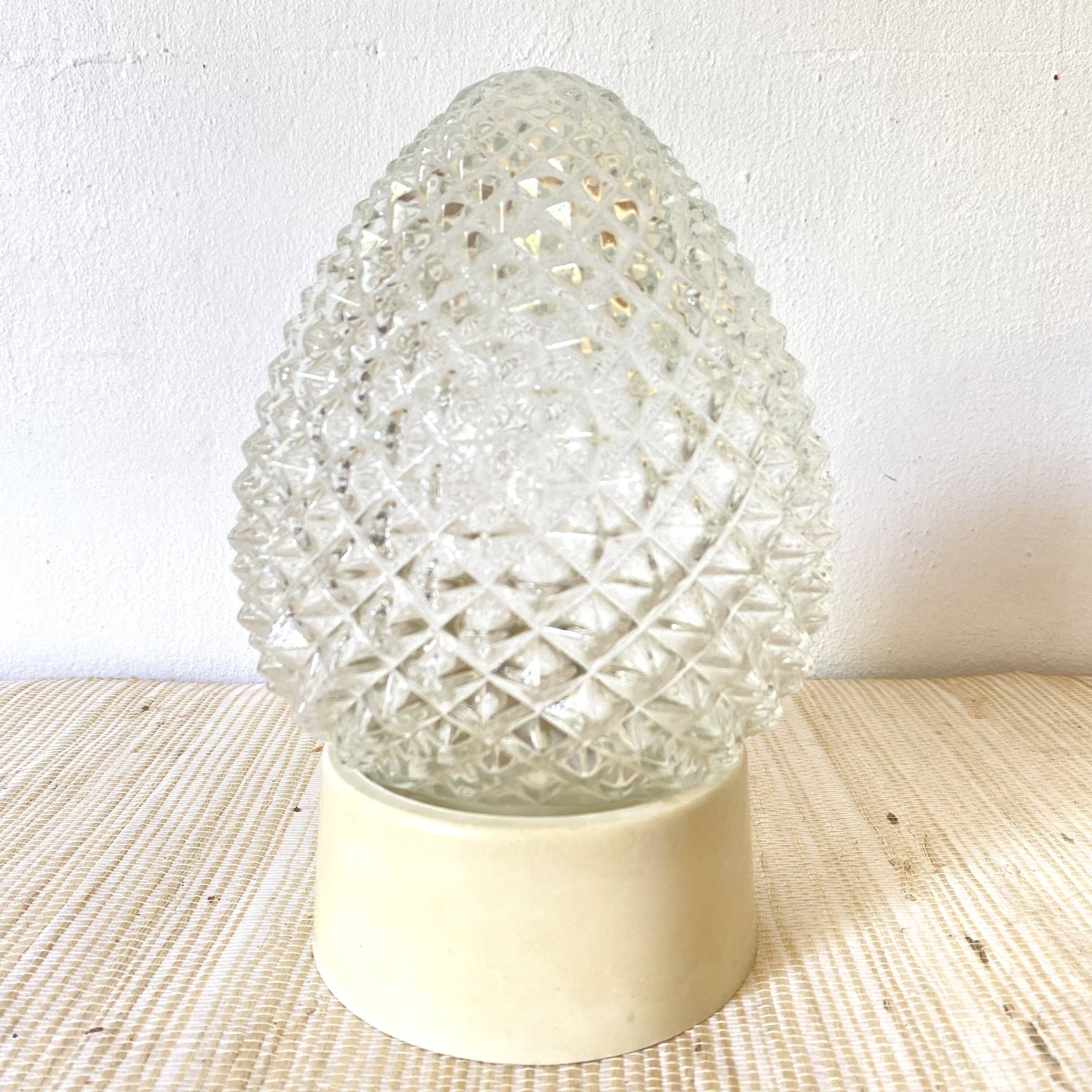 Plafonnier  pomme de pin années 60