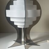 Vintage plastic and Plexiglas lamp from the 70s and 80s