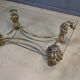 Table basse tulipe en laiton vintage, années 1970