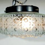 Plafonnier à 1 lumière en verre ciselé