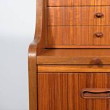 Mid century Teak Dresser with dressing table, 1960s