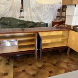 Lacquered wood row NF Meuble Seguin