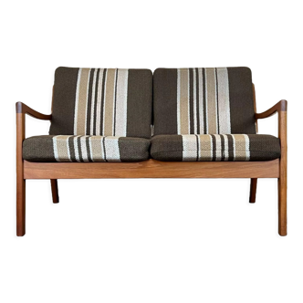 2 seater sofa couch ole wanscher cado france & son danish design, 60s 70s teak