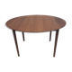 Metal table in teak oval 311 by Peter Hvidt & Orla Mølgaard-Nielsen for Søborg Møbelfabrik