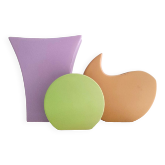 Set of 3 80s vases