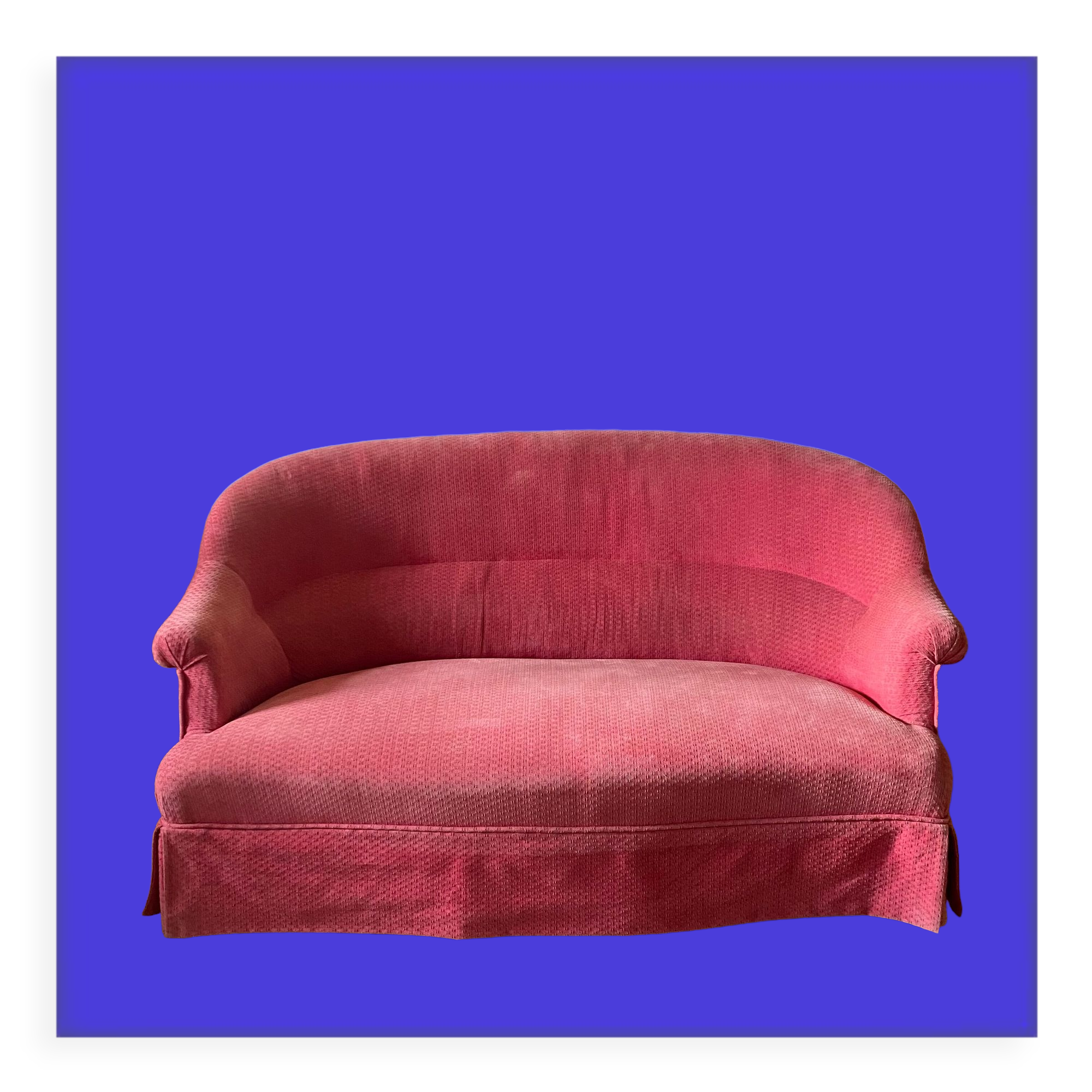 Pink toad sofa bench