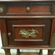 Empire style mahogany bedside table