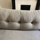 Scandinavian-style 3-seater grey sofa