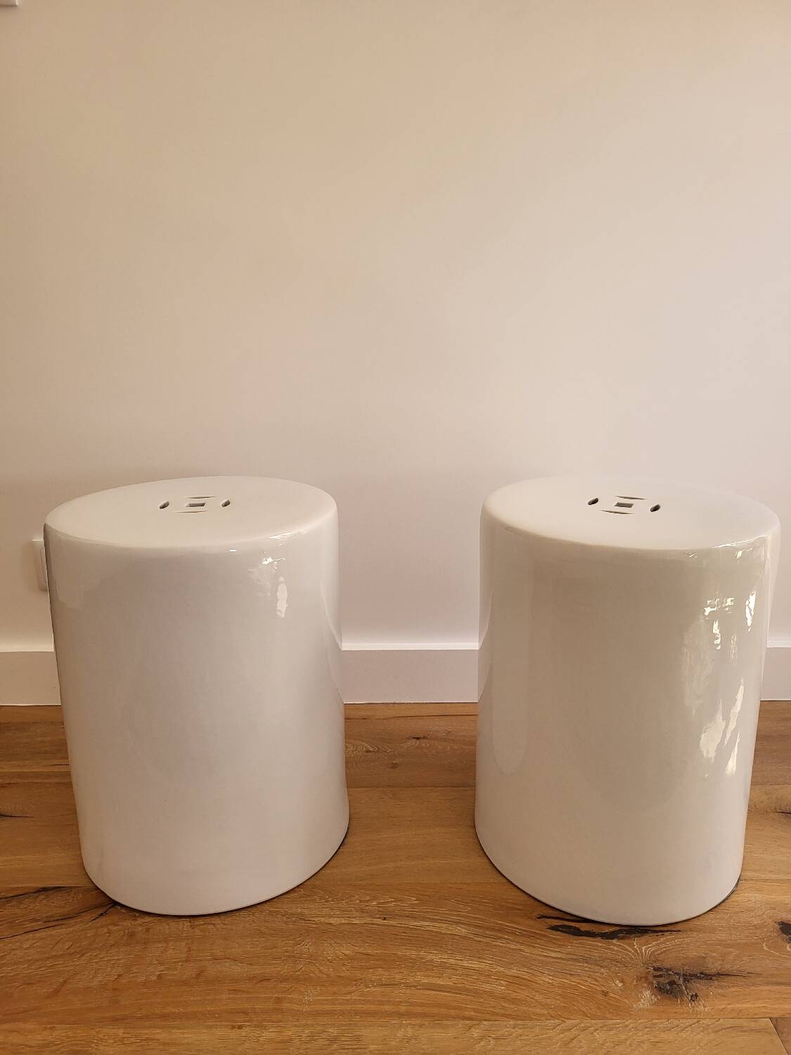 2 ceramic side tables, AMPM