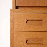 Vintage wardrobe with drawers and desk