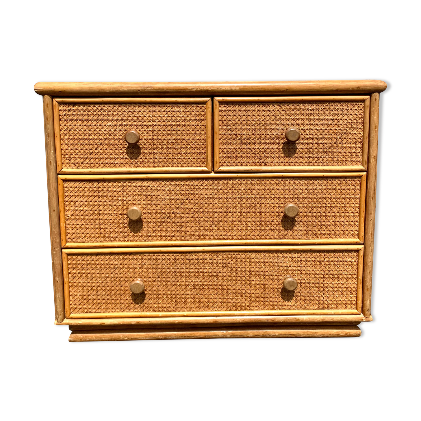 Commode en rotin