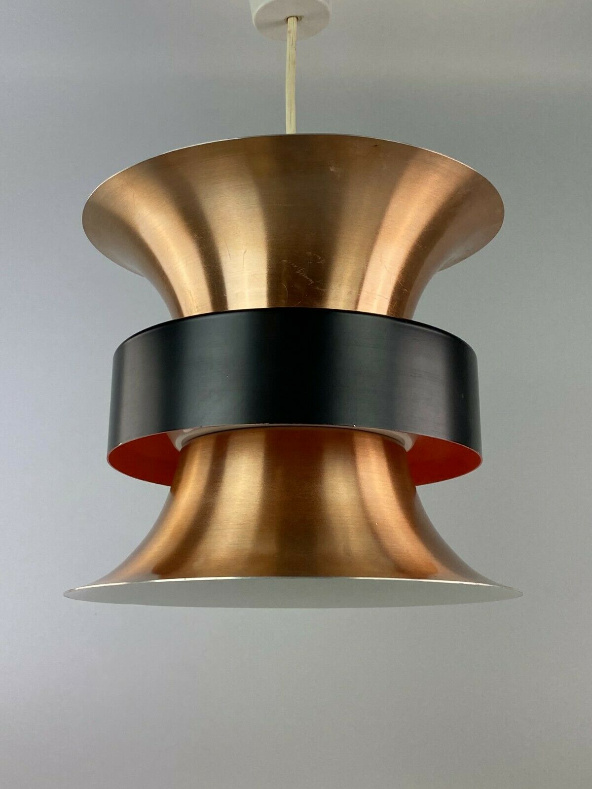 70s lamp light hanging lamp ceiling lamp metal Space Age Design VEB 60s