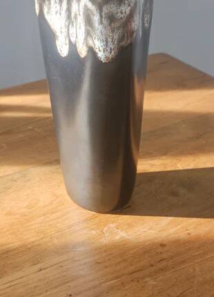 Vintage free-form organic vase - numbered ceramic 1246/23 - mid-century style