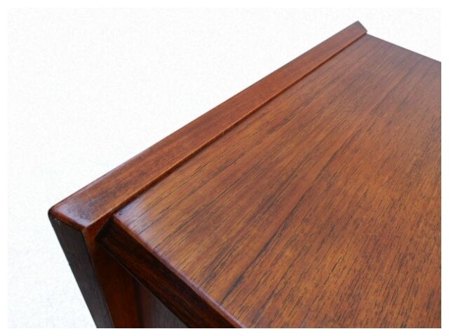 Scandinavian row in vintage teak design 50s/60s