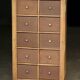 Magnificent notary's cabinet in walnut (late 19th century).