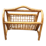 Seventies bamboo magazine rack