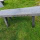 Old garden furniture in vintage stone