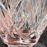 12 flutes à champagne en cristal ancien