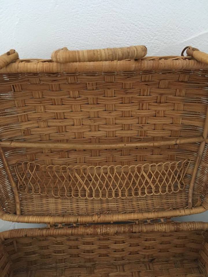 Wicker suitcase