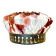 Lampe encastrée en verre de Murano et verre bordeaux
