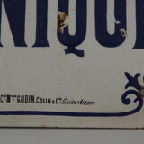 Bulging enamel plate "phone booth"