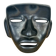 Black ceramic mask, Mexican tribal art
