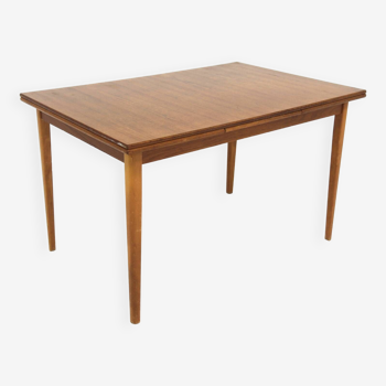 Teak “portfolio” dining room table, Sweden, 1960s