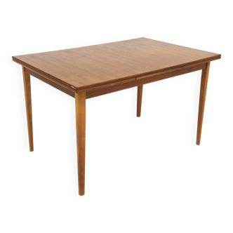 Teak “portfolio” dining room table, Sweden, 1960s