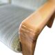 Vintage soft green two-seater sofa / sofa / armchair
